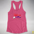 Believe Lesbian Labrys Pride Flag Jingle Bell Racerback Tank - Hot Pink